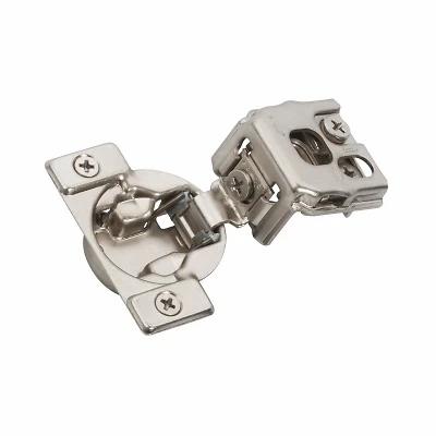 Amerock BP9236SLFF Concealed Cabinet Hinge, Nickel, 1-1/4 In. Overlay, 2-Pk.