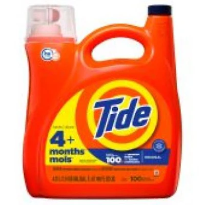 Liquid Laundry Detergent, Original, HE Compatible, 100 Loads, 132 fl. oz.