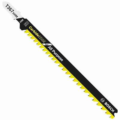3-Pc. Jig Saw Blade Set, All-Purpose Carbide Edge, T Shank, 5-7-TPI, 5-1/4 In.
