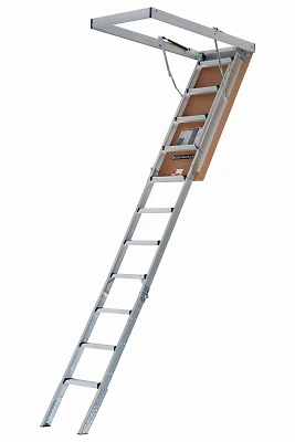 Heavy‑Duty 22.5‑in Aluminum Ladder – 375 lb Capacity