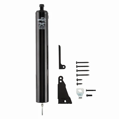 Glossy Heavy‑Duty Pneumatic Storm Door Closer – 10½‑in Rod, 12¼‑in Length, 90° Swing
