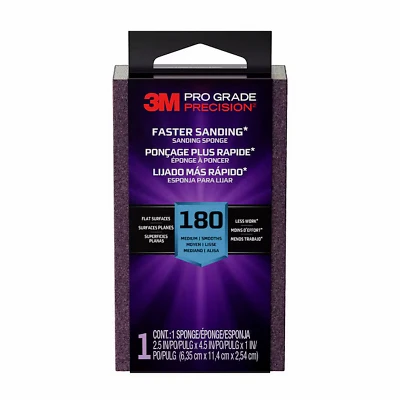 Sanding Sponge, Fine 180 Grit