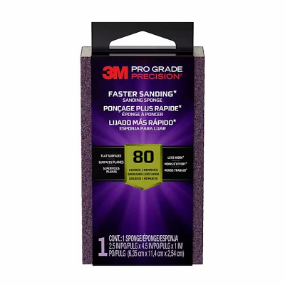 Sanding Sponge, Medium 80 Grit