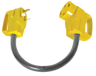 Camco USA 55183 Dogbone Adapter, 50 A Female, 30 A Male, 125 V, Male, Female
