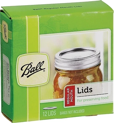 Ball Dome Canning Jar Lids, Regular Mouth, 12-Pk.