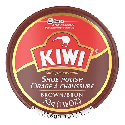 Shoe Polish Paste, Brown, 1-1/8 oz.