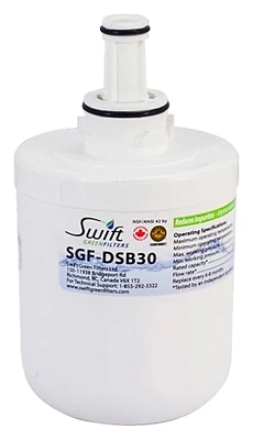 Sgf-dsb30 Replacement Water Filter For Samsung Refrigerators, 1 Pack
