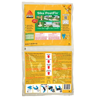 Sika 483503 PostFix Fence Post Mix, Expanding Foam, 33 oz.
