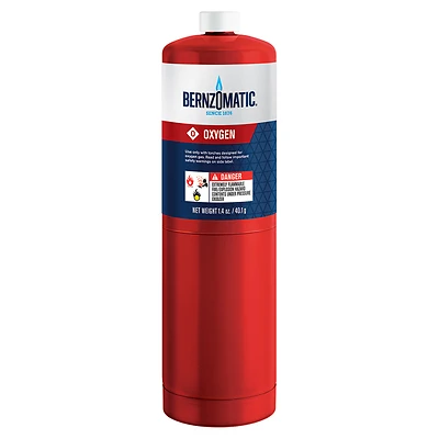 Oxygen Torch Cylinder, 1.4 oz.