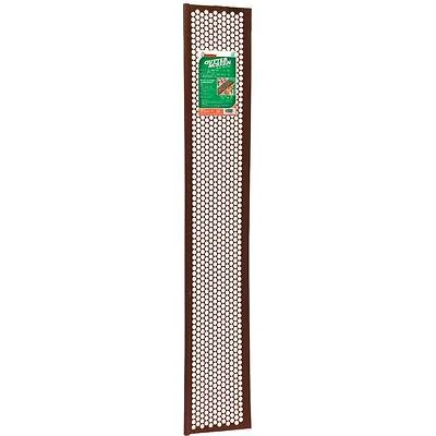 Gutter Guard Screen, Brown Vinyl, 6-5/8-In. x 3-Ft.