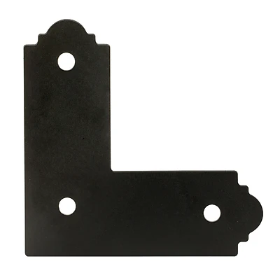 Outdoor Accents L Strap, ZMAX Coated, Galvanized Steel, 4 x 4 In.