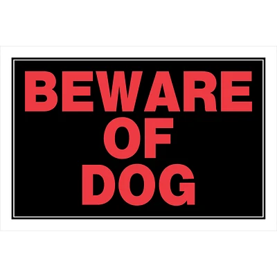 Hillman 12-in x 8-in Beware of Dog Sign