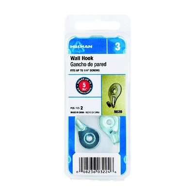 Wall Hook, 2-Pk.