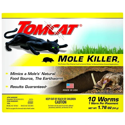Tomcat 0372310 Worm-Shaped Mole Killer, 10-Pack