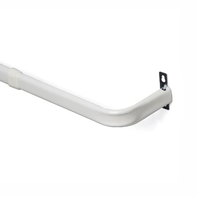 Kenney KN526 Curtain Rod, 1 In. Dia, 28-48 In., Steel, White