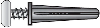 Plastic Anchors With Screws, 6-8 x 3/4-In., 75-Pk.