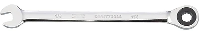 DeWalt SAE Ratcheting Combination Wrench, 1/4 In.