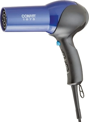 Conair 146NPR Hair Dryer, Ionic, 1875-Watt, Blue