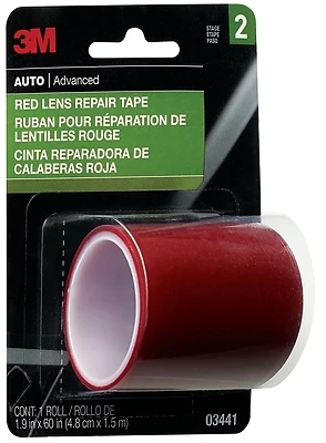 3M 03441 Lens Repair Tape, Red, 1-7/8 x 60 In.