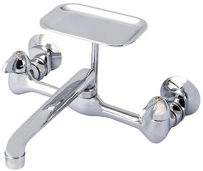 Boston Harbor PF6363204 Laundry Faucet, Soap Dish, Polished Chrome