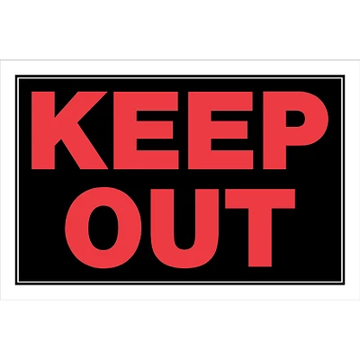 Hillman 839898 Keep Out Sign, Plastic, 12 x 8-In.