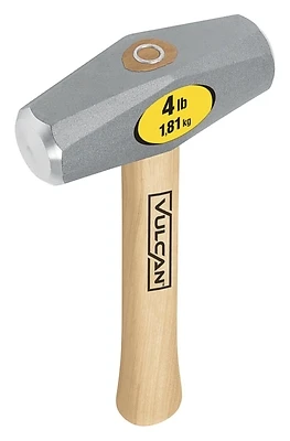 Vulcan 34522 Drilling Hammer, 4 Lb Steel Head, 10 In. Hickory Handle