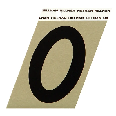 Hillman Sign Center 3.5-in Reflective Black House Number
