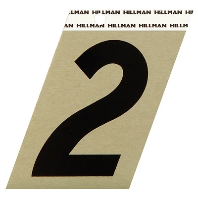 Hillman 3.5-in Reflective Black House Number 2