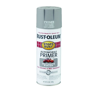 Rust-Oleum 2081830 Stops Rust Automotive Primer Spray, Light Gray, 12 Oz.
