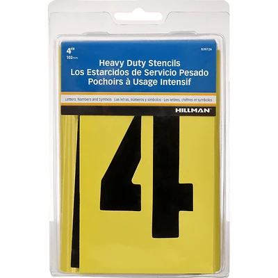 4 in. Packaged Stencil Set