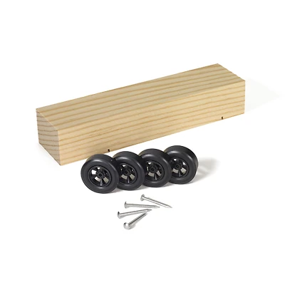 Pinecar Racer Basic Car Kit - 14 Pieces For Custom Derby Racing