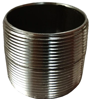 2 Inch Close Black Pipe Nipple, Schedule 40, Steel, Model 2xc