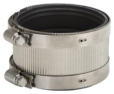 ProSource NHC-33 No-Hub Coupling, 3 In, Cast Iron Plastic Steel
