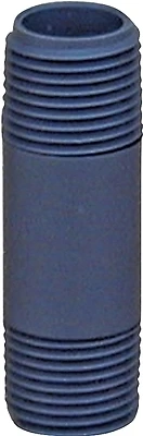 Genova 300 Series P-12-2 Pipe Nipple, 1/2 in, MIP, PVC, Gray, SCH 80 Schedule, 2 in L