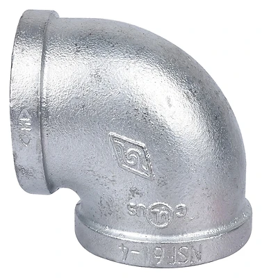 2 Inch Galvanized 90 Degree Elbow - Model 2a-2g For Pipe Connections