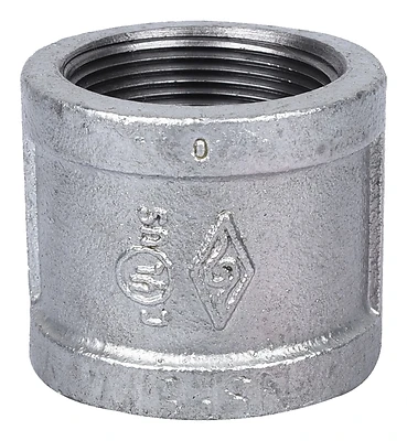 1-1/2 Inch Galvanized Malleable Pipe Coupling - Model 21-1 1/2g