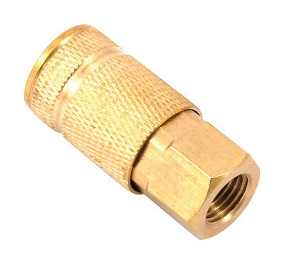 Forney 75318 Brass Air Coupler, 1/4 In FNPT, Aro Style, 300 PSI