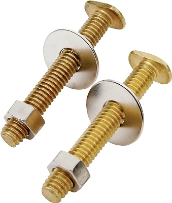 ProSource 8045 Brass Toilet Bolt Set, 5/16 In. X 2-1/4 In.