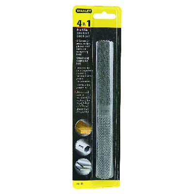 Stanley 21-113 4-in-1 Hand Rasp and File, 8 Inch, Double Cut