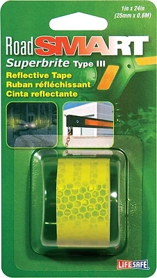 Re181 1-inch X 24-inch Lime Super Bright Fluorescent Reflective Tape
