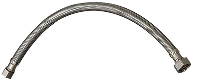 Ez Sink Supply Tube 3/8 In Flare To 1/2 In Fip 12 In Stainless Steel