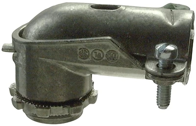 11007b 3/4in Zinc 90 Degree Flex Connector, Pack Of 10