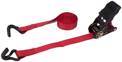 Fh64057 1 In. X 14 Ft. Ratchet Tie-down With Double J-hook End Fitting