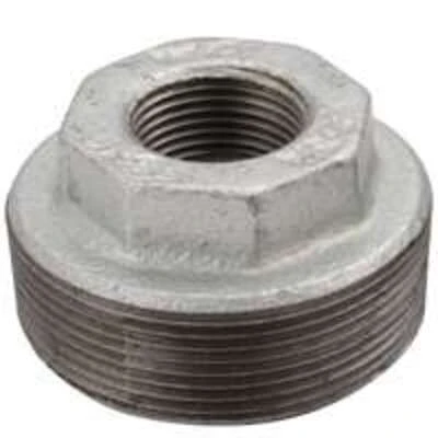 1/4" X 1/8" Galvanized Malleable Hex Pipe Bushing