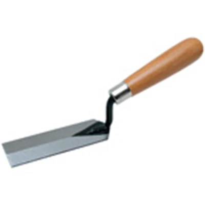Qlt 934 1-1/2 In. W X 5 In. L Carbon Steel Margin Trowel With Wooden Handle