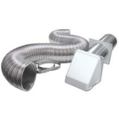 Lambro Industries Vent Kit Dryer Plst 4Inx8Ft Wh 316WUL