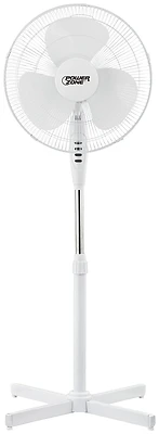 Fs-40e 16-inch 3-speed Oscillating Floor Fan With Whisper-quiet Motor