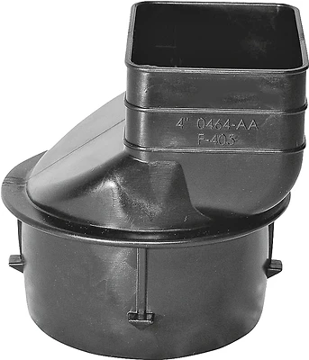 Advanced Drainage Systems 0464AA Downspout Adapter, 4 x 3-1/4 x 2-1/2 In.
