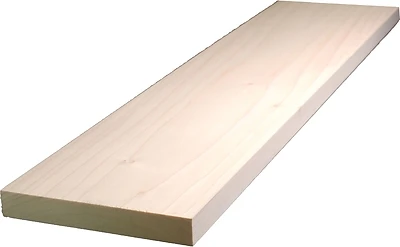 1 X 6 X 4 Ft White Hardwood Board - Model 0q1x6-27048c