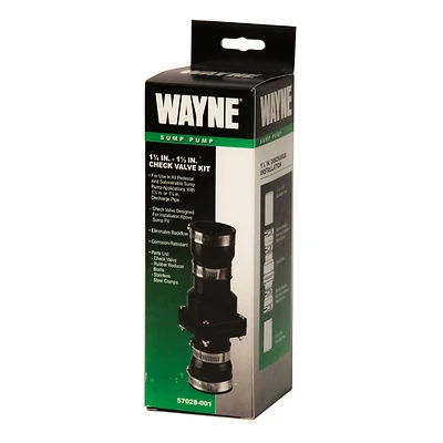 57028-001 Sump Pump Check Valve With Convertible Fittings And Hose Clamps